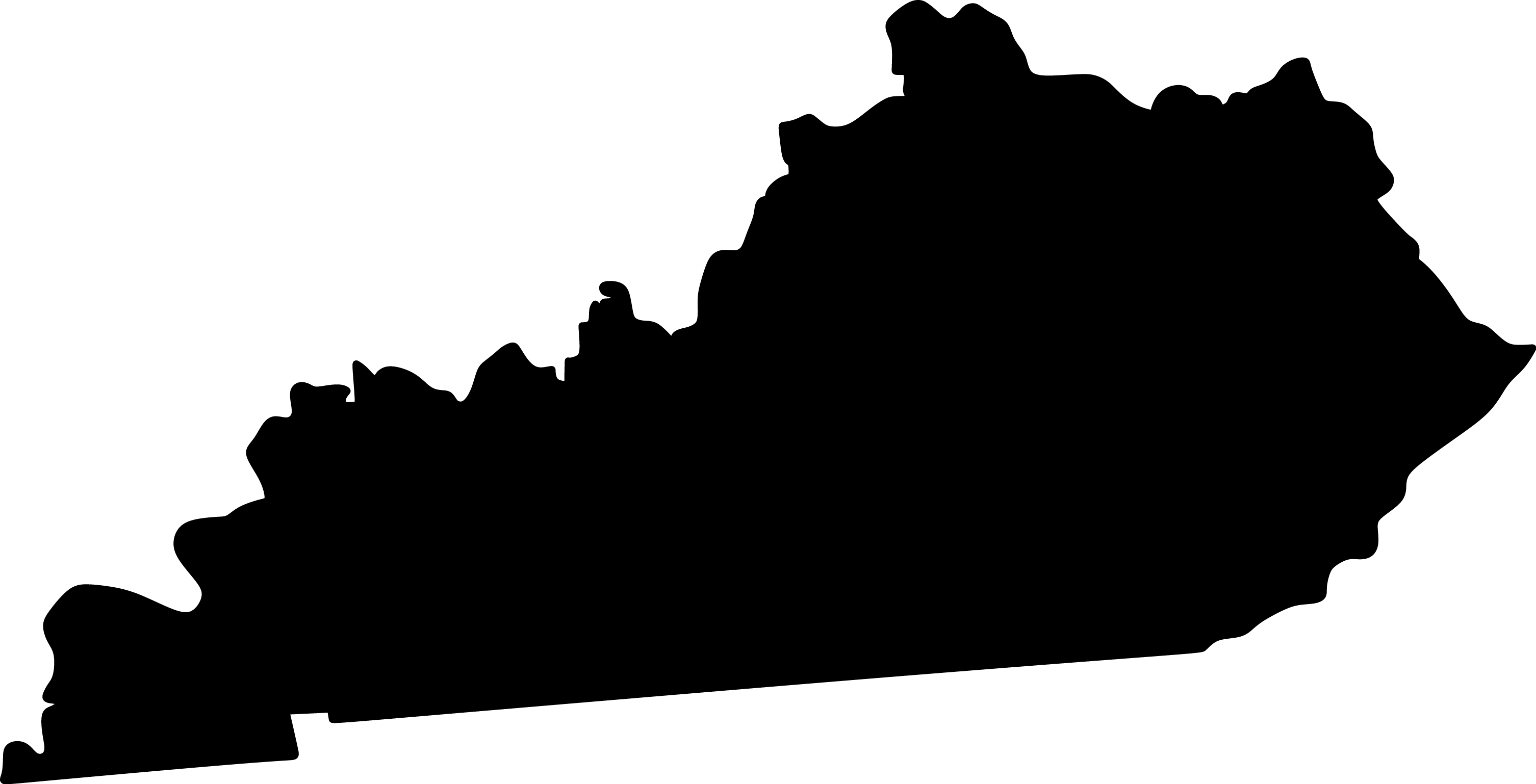 Silhouette of the state of Kentucky