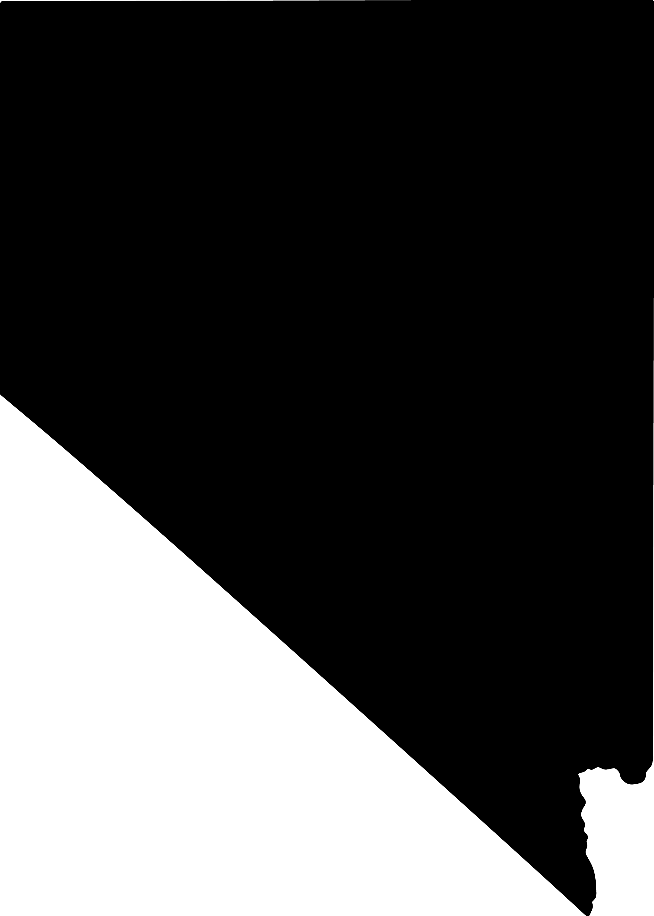 Silhouette of the state of Nevada