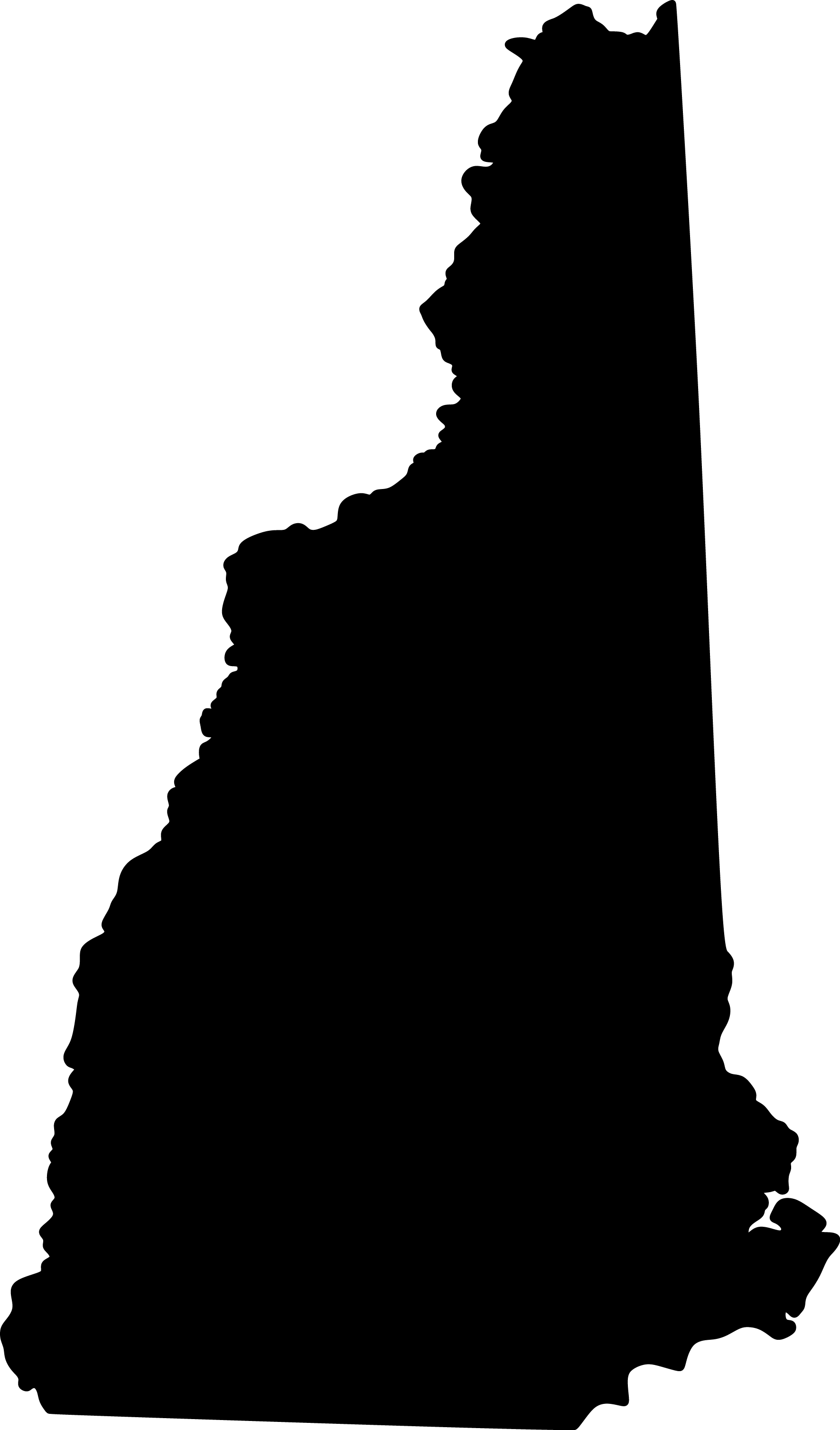 Silhouette of the state of New Hampshire