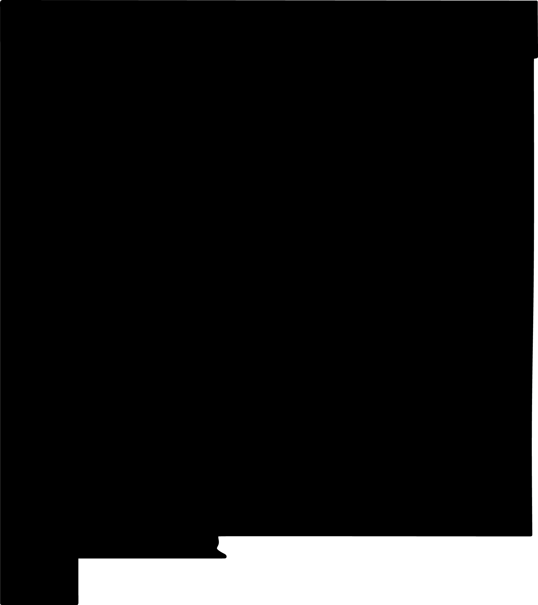 Silhouette of the state of New Mexico