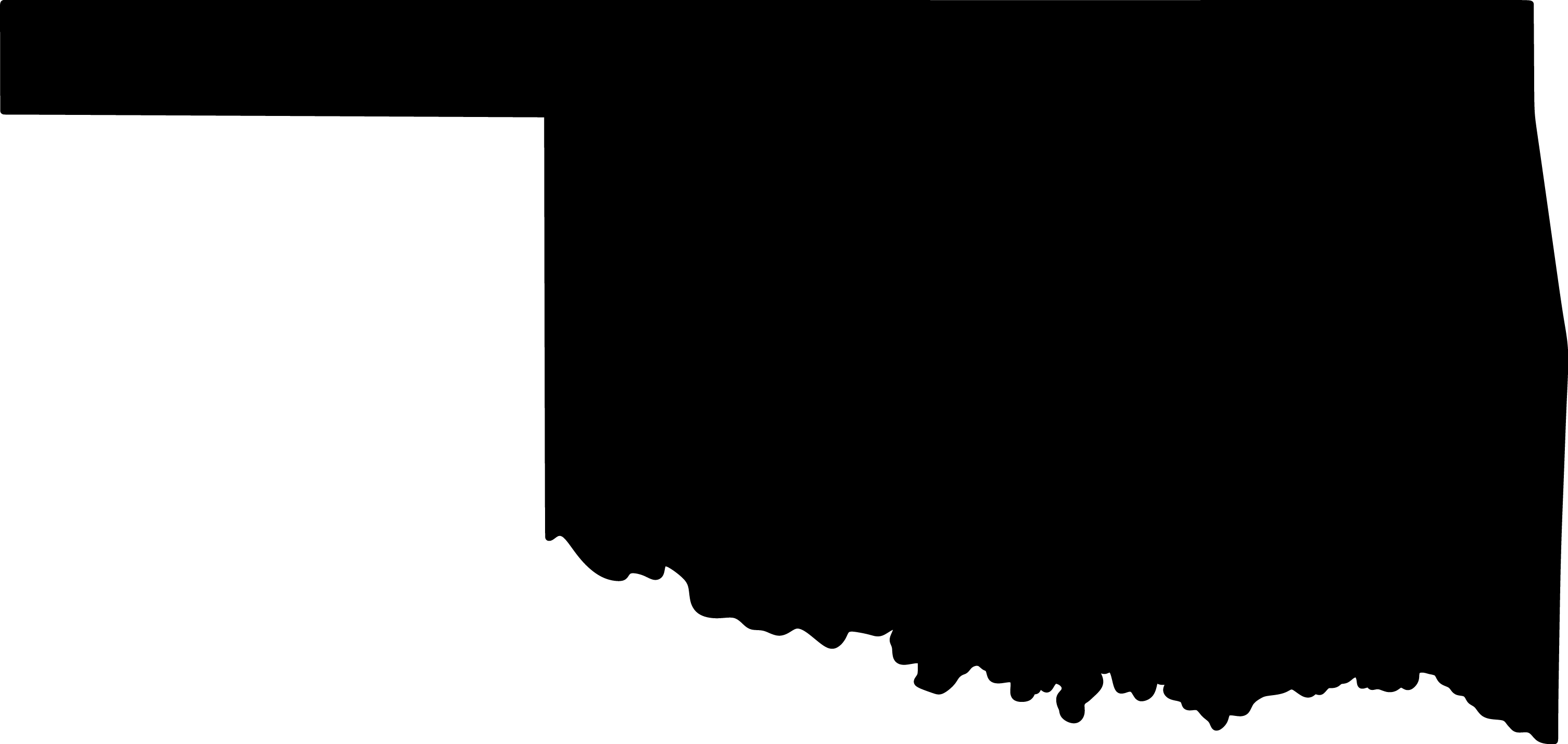 Silhouette of the state of Oklahoma