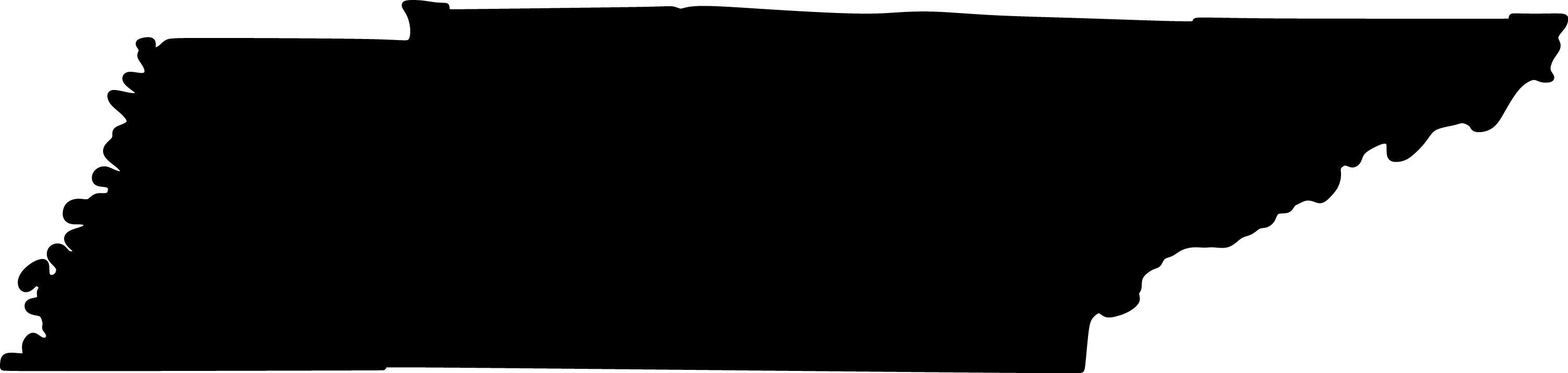 Silhouette of the state of Tennessee