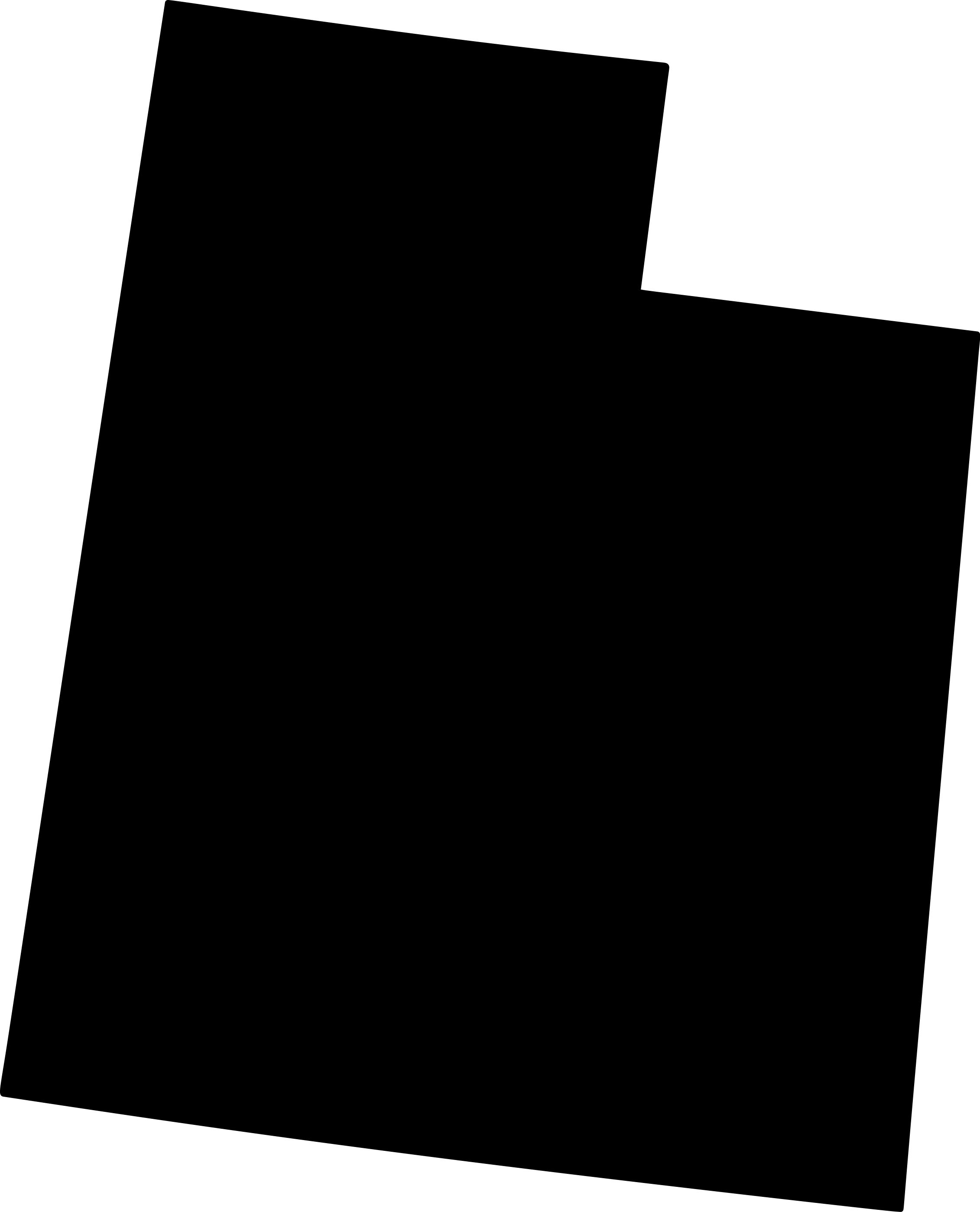 Silhouette of the state of Utah
